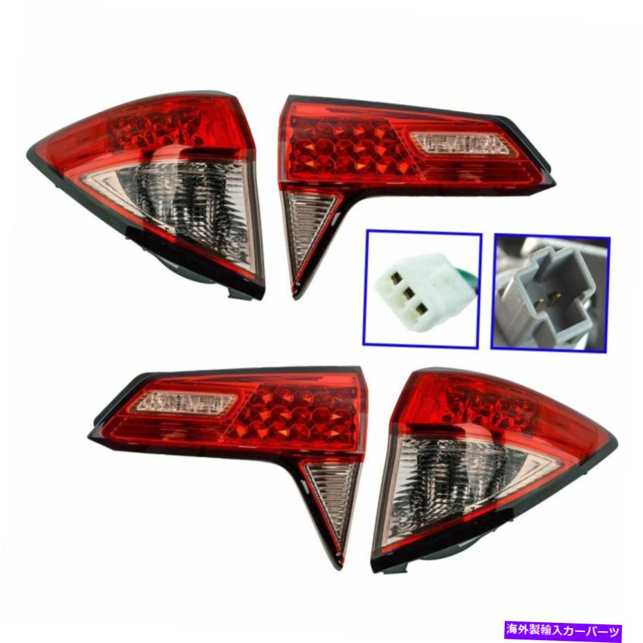 USテールライト インナーアウターテールランプテールライトハウジングLH＆RHキット4/4のセットホンダHR-V NEW Inner Outer Tail lamp Tail light Housing LH & RH Kit Set of 4 for Honda HR-V New【並行輸入品】｜Us Custom Parts Shop USDM