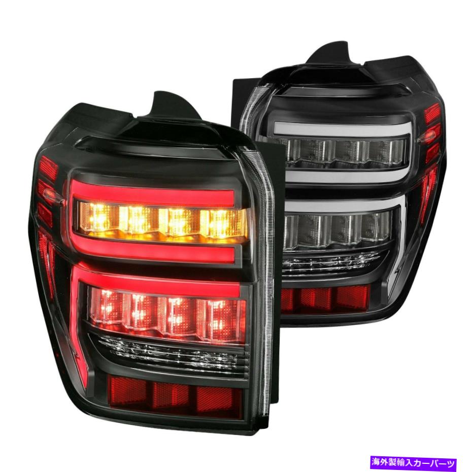 USテールライト トヨタ4Runner 2014-2020 Anzo Black Sequental繊維光学LEDテールライト For Toyota 4Runner 2014-2020 Anzo Black Sequential Fiber Optic LED Tail Lights【並行輸入品】