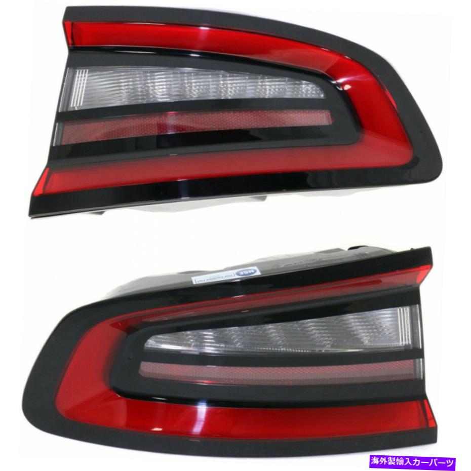 USテールライト Dodge Charger Tail Lightアセンブリ2015 2016 2017ペアドライバと乗客 Fits Dodge Charger Tail Light Assembly 2015 2016 2017 Pair Driver and Passenger【並行輸入品】