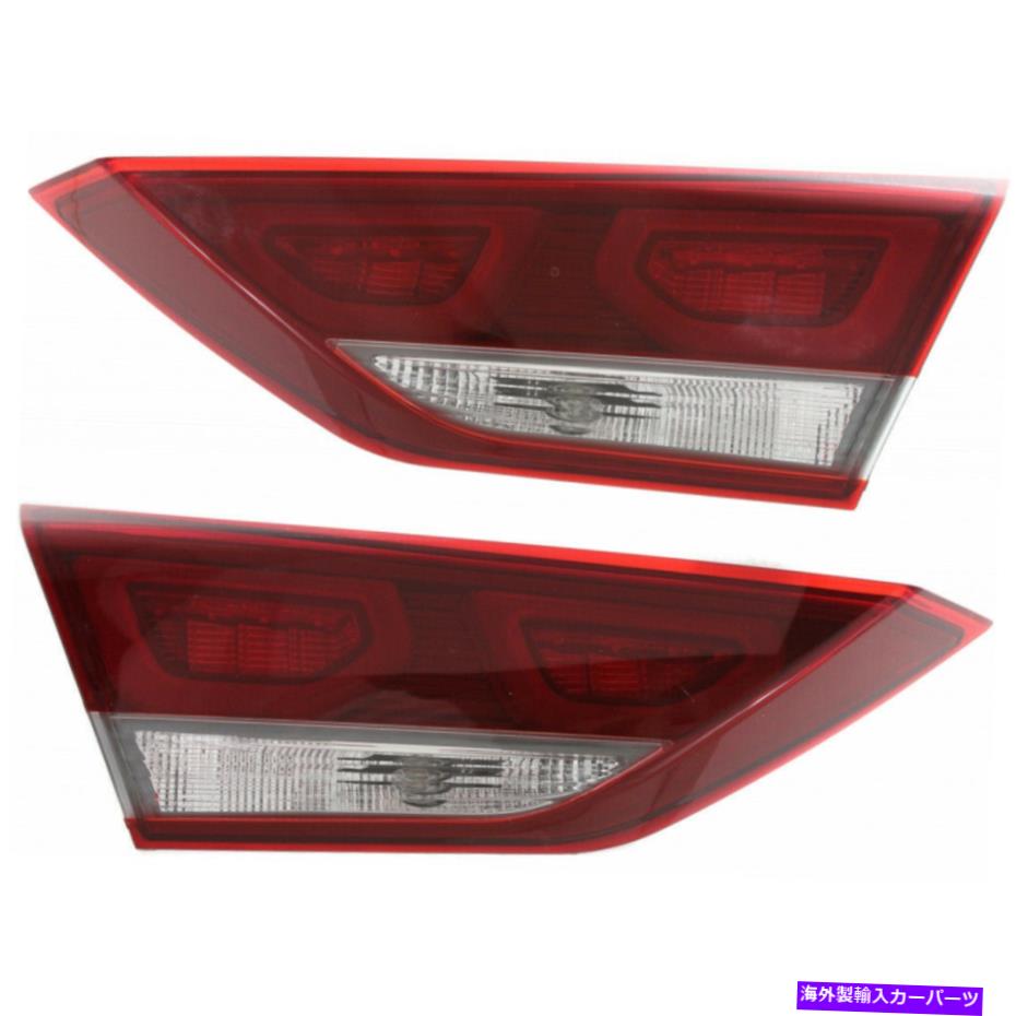 USテールライト 2017年2018 Hyundai Elantraペアの後部インナーテールライトHY2802137 For 2017 2018 Hyundai Elantra Pair Rear Inner Tail Light HY2802137【並行輸入品】