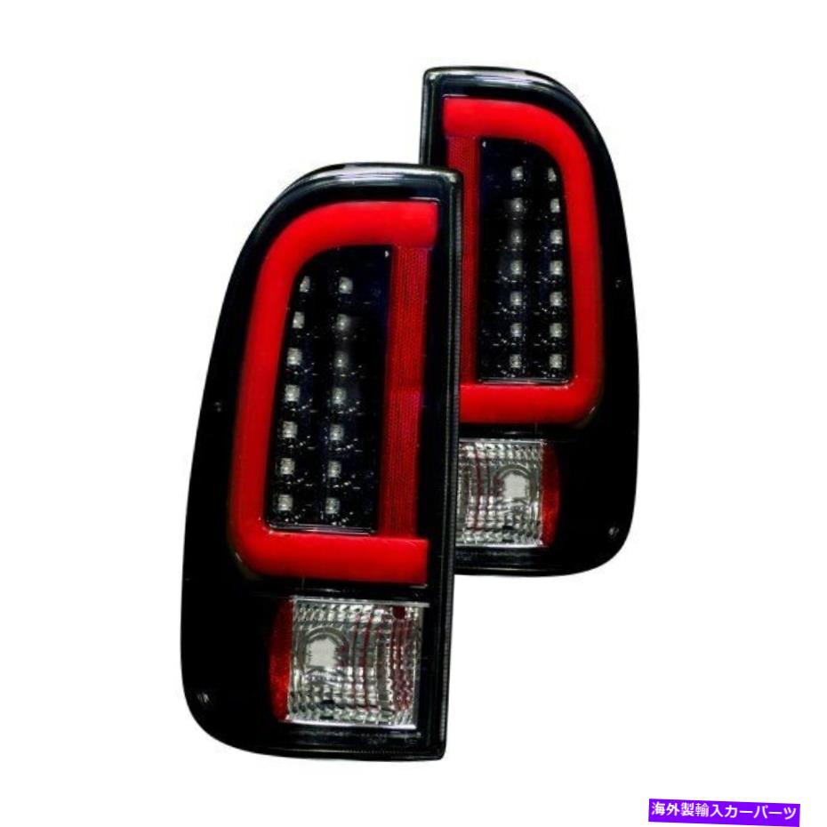 USテールライト 99-07 Ford F-250/350のためのテールライトを再度黒/スモークファイバーLEDテールライト Recon Black/Smoke Fiber Optic LED Tail Lights for 99-07 Ford F-250 / 350 & More【並行輸入品】|Us Custom Parts Shop USDM