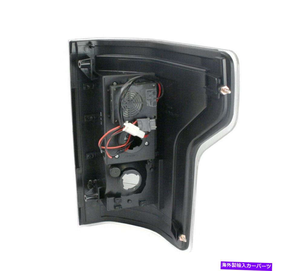 USテールライト 15-16フォードF-150トラックLEDバーテールブレーキライトリアランプブラック左+右ペア 15-16 FORD F-150 TRUCK LED BAR TAIL BRAKE LIGHTS REAR LAMP BLACK LEFT+RIGHT PAIR【並行輸入品】