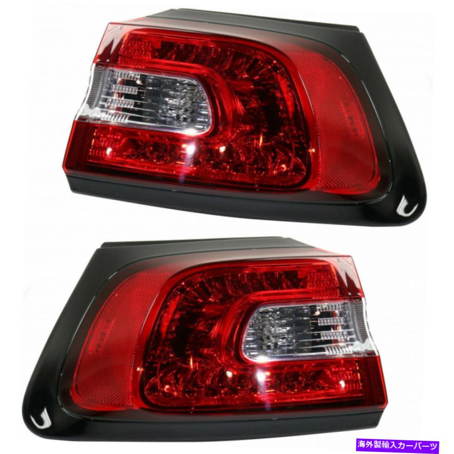 USテールライト JEEPチェロキーテールライト2014-2018 LH＆RHペア/セットアウターCAPA CH2804107 For Jeep Cherokee Tail Light 2014-2018 LH & RH Pair/Set Outer CAPA CH2804107【並行輸入品】