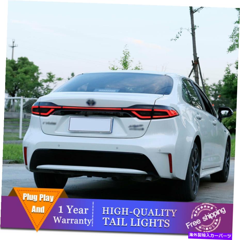 USテールライト トヨタ米国カローラダークLEDリアライトの新しいLEDテールライトアセンブリ2020-2021 New LED Taillights Assembly For Toyota US Corolla Dark LED Rear lights 2020-2021【並行輸入品】|Us Custom Parts Shop USDM
