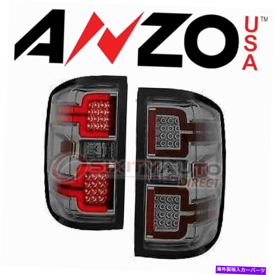 USテールライト Anzousa Taill Light 2014-2018シボレーSilverado 2500 HD - Ki AnzoUSA Tail Light Set for 2014-2018 Chevrolet Silverado 2500 HD - ki【並行輸入品】