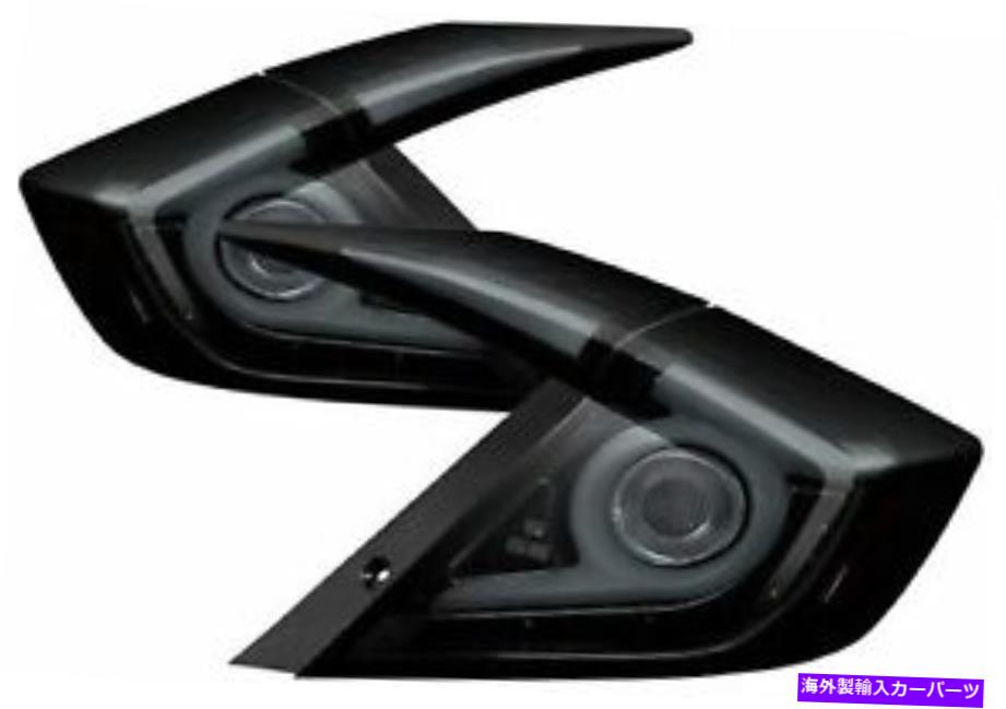 USテールライト スパイダーオートスパイダーオート5086440の黒煙ライトバーLEDテールライト Spyder Auto Spyder Auto 5086440 Pair of Black Smoke Light Bar LED Tail Lights【並行輸入品】