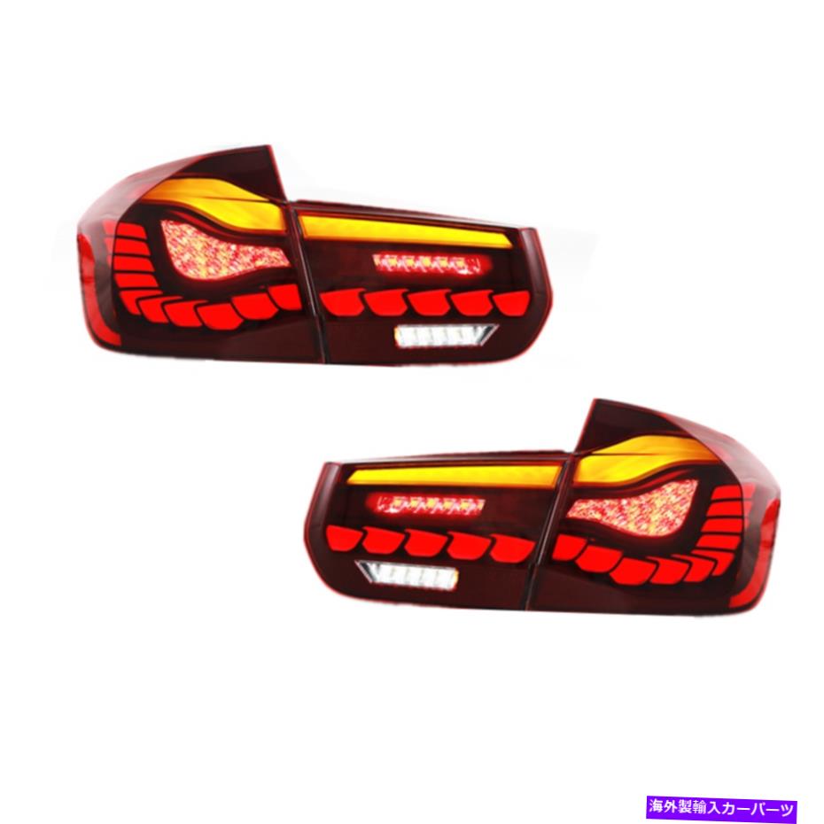 USテールライト BMW F30 F80 M3 3シリーズ2012-2018リアランプのためのペアLED GTSスタイルのテールライト Pair LED GTS Style Tail Lights For BMW F30 F80 M3 3 Series 2012-2018 Rear Lamps【並行輸入品】