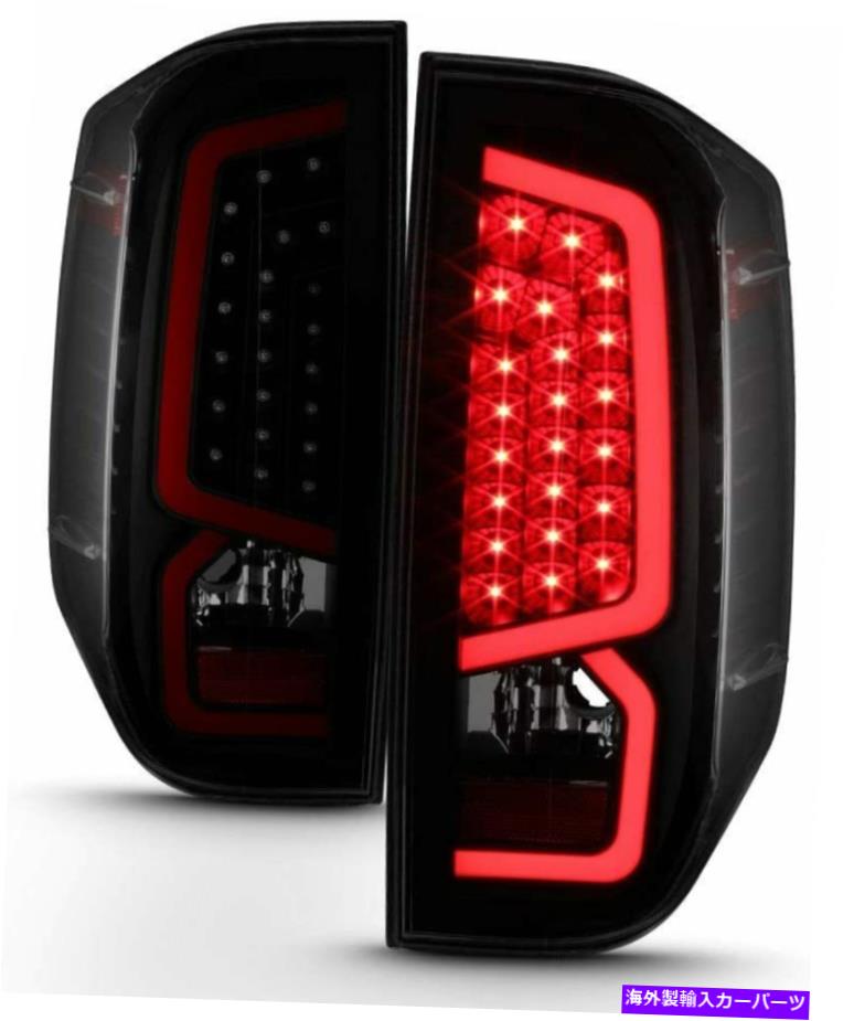 USテールライト 2014年2019年トヨタツンドラLEDチューブブラックテールライトランプ右+左セットペア For 2014 2019 Toyota Tundra LED TUBE Black Tail Lights Lamps Right+Left set pair【並行輸入品】|Us Custom Parts Shop USDM