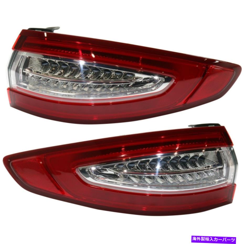 USテールライト 2013-2016 Ford Fusion Energi Titanium LHとRhアウターカーパのテールライト Tail Light For 2013-2016 Ford Fusion Energi Titanium LH and RH Outer CAPA【並行輸入品】