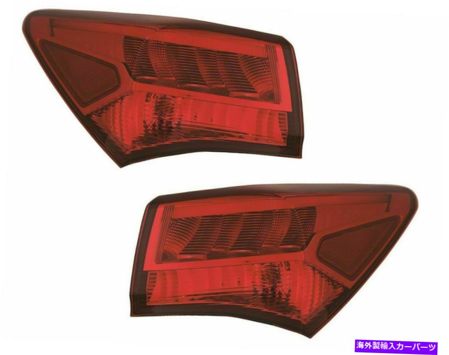 USテールライト Acura TLX 2018 2019 2019 2020リアテールランプの外側右右ペアセット FITS FOR ACURA TLX 2018 2019 2020 REAR TAIL LAMP OUTER RIGHT & LEFT PAIR SET【並行輸入品】