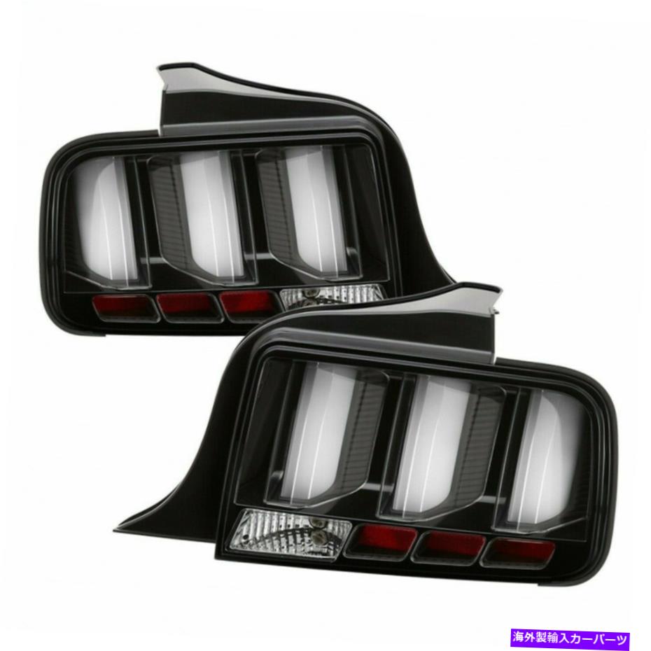 USテールライト フォードマスタング2005-2009テールライトのスパイダー| LED |ホワイトライトバー黒 Spyder For Ford Mustang 2005-2009 Tail Lights | LED | White Light Bar | Black【並行輸入品】