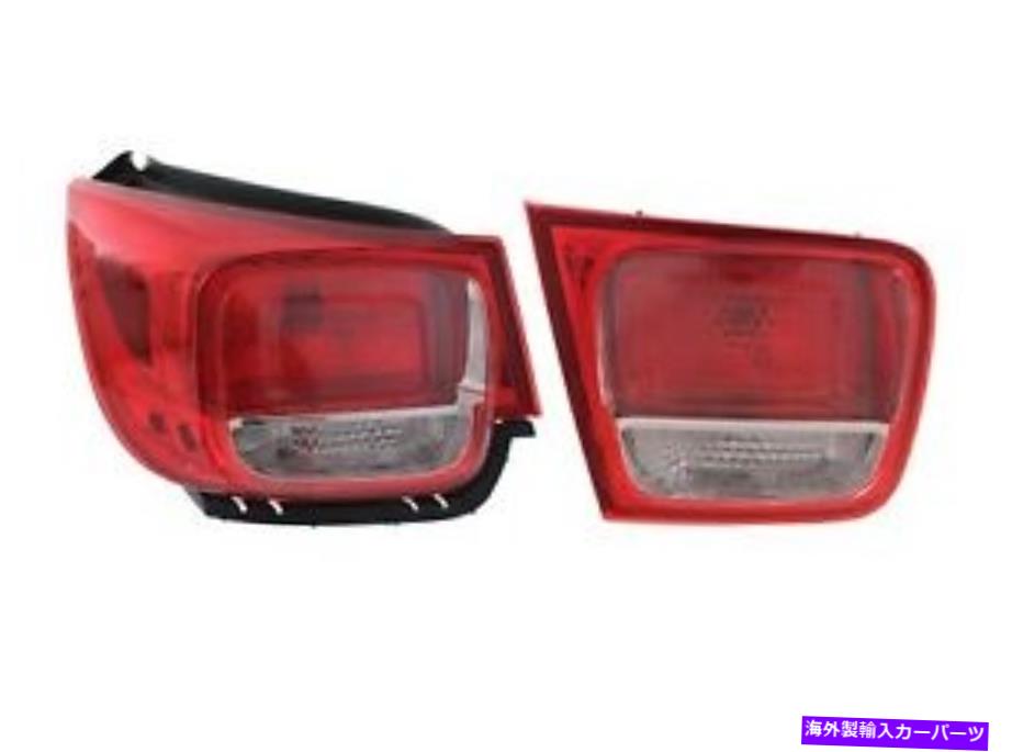 USテールライト Chevy Malibu LED GMのための運転手の左側の純正テールブレーキライトランプ Driver Left Inner Outer Genuine Tail Brake Light Lamp For Chevy Malibu No LED GM【並行輸入品】