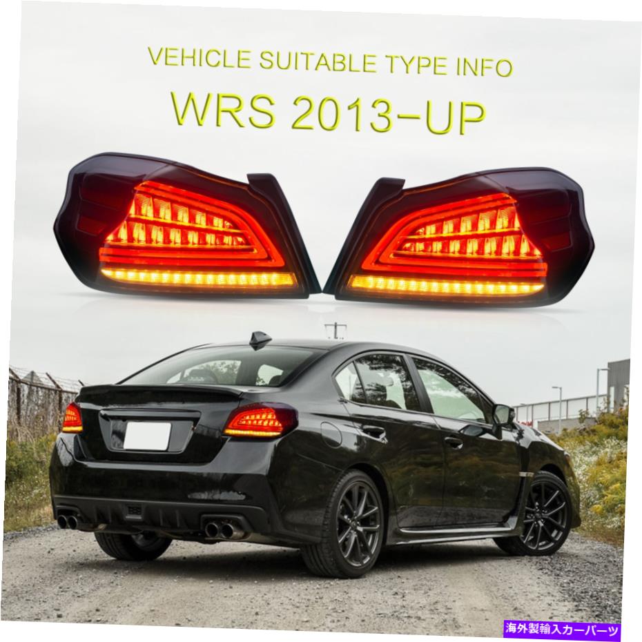 USテールライト 2015-2020 Subaru WRX白黒LED順次Taillightリアランプアセンブリ For 2015-2020 Subaru WRX Black&White LED Sequential Taillight Rear Lamp Assembly【並行輸入品】|Us Custom Parts Shop USDM