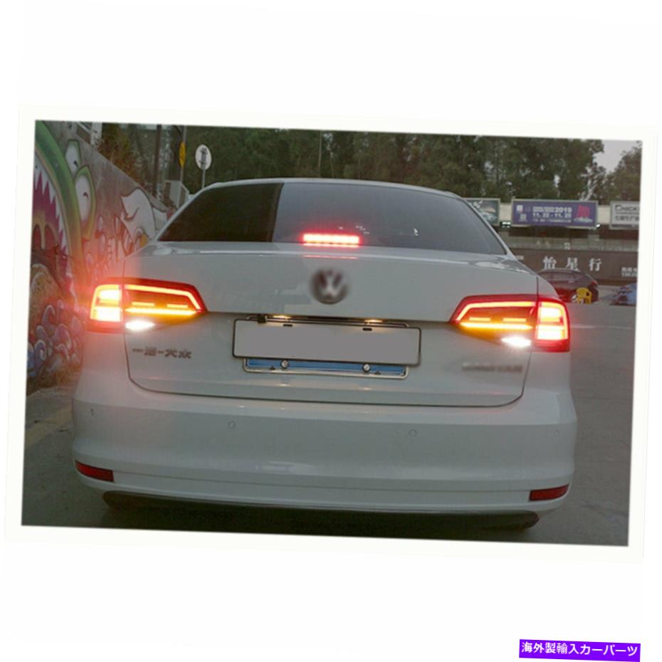 USテールライト レッドスワーゲンJetta 2015-2018 LEDリアライトのための赤いLEDのテールライトの組み立て Red LED Taillights Assembly Fit For Volkswagen Jetta 2015-2018 LED Rear lights【並行輸入品】