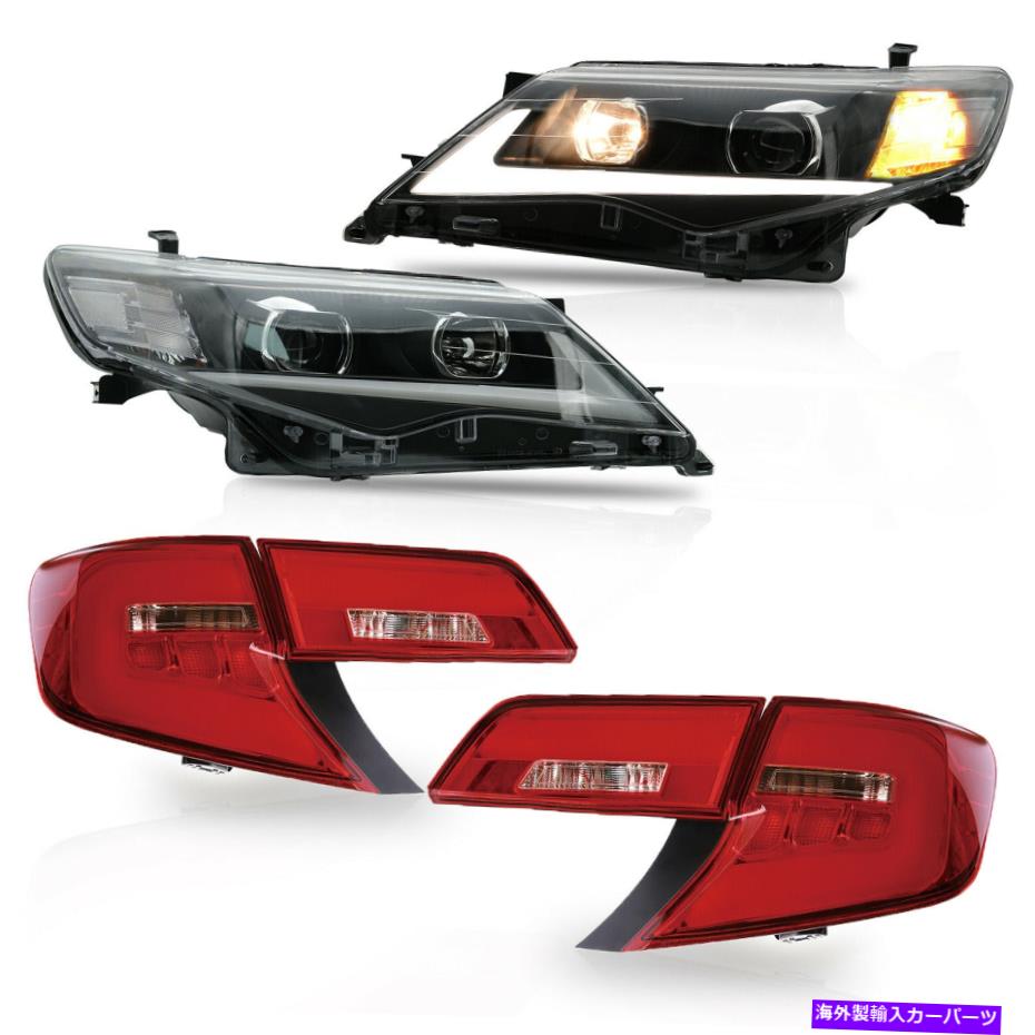 USテールライト カスタマイズされたLEDヘッドライト+赤いクリアLEDテールライト12~14トヨタカムリ Customized LED Head Lights + RED CLEAR LED Tail Lights for 12-14 Toyota Camry【並行輸入品】 92,184円