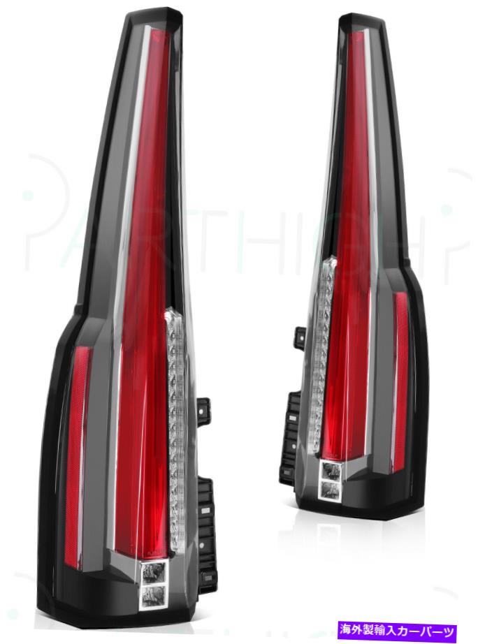 USテールライト 2015年から2019年のテールライトシボレータホ郊外リアレッドLED Taillights LH + RH Tail Lights For 2015-2019 Chevrolet Tahoe Suburban Rear Red LED Taillights LH+RH【並行輸入品】