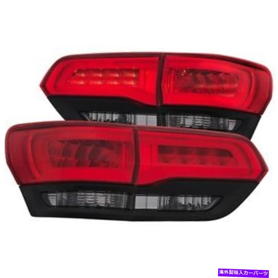 USテールライト Anzoテールライトは14-17ジープグランドチェロキーの赤/煙を導きました＃311269 Anzo Tail Lights LED Red/Smoke For 14-17 Jeep Grand Cherokee #311269【並行輸入品】