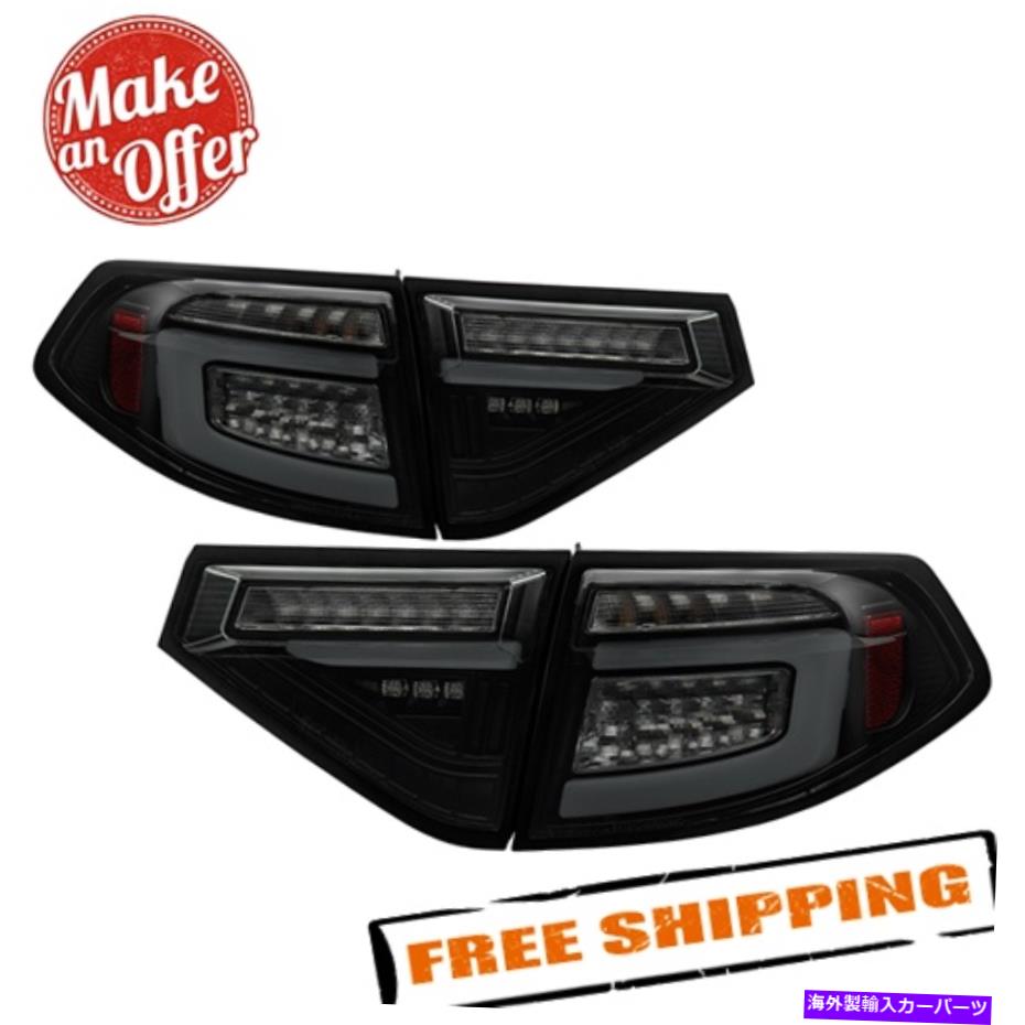 USテールライト Spyder 5086747黒の煙LEDテールライトは08-14 Subaru Imperza WRX 5ドア Spyder 5086747 Black Smoke LED Tail Lights for 08-14 Subaru Impreza WRX 5 Door【並行輸入品】