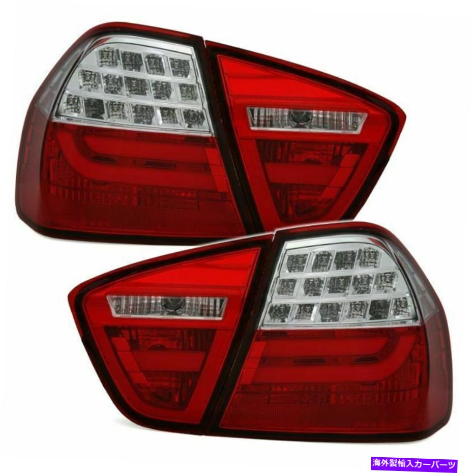 USテールライト BMW 3 E90 - 赤と白のテールライト(LED) Tail lights (LED) for BMW 3 E90 - red and white【並行輸入品】