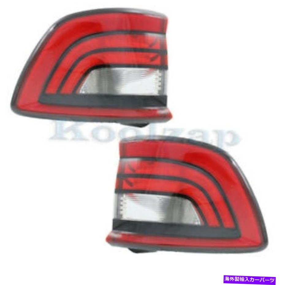 USテールライト 14-19 DURANGO外側Taillight TaillampリアブレーキライトランプW /電球セットペア 14-19 Durango Outer Taillight Taillamp Rear Brake Light Lamp w/Bulb Set Pair【並行輸入品】