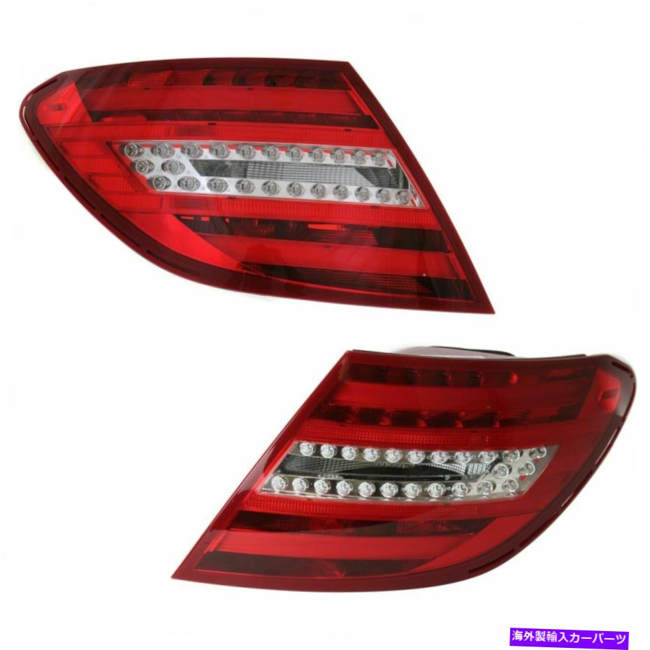 USテールライト 2テールライトアセンブリのドライバー&旅客サイドセットC63 AMG C250 C350 C350 Driver & Passenger Side Set Of 2 Tail Light Assembly Fits C63 AMG C250 C350 C300【並行輸入品】|Us Custom Parts Shop USDM