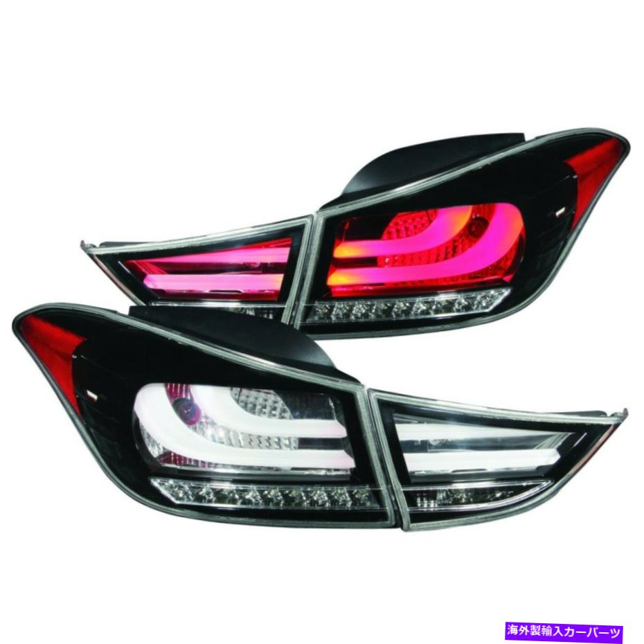 USテールライト 321298アナゾセット2テールライトランプドライバー＆旅客サイド新LH RH RHのペア 321298 Anzo Set of 2 Tail Lights Lamps Driver & Passenger Side New LH RH Pair【並行輸入品】