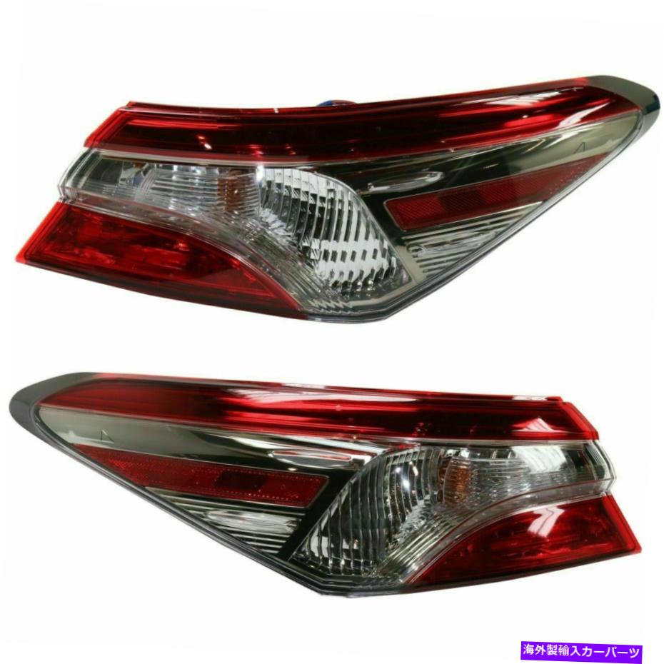 USテールライト 2フィットの新しいセットトヨタカムリ2018-2020テールランプLH＆RHサイドアウターアセンブリ New Set Of 2 Fits TOYOTA CAMRY 2018-2020 Tail Lamp LH & RH Side Outer Assembly【並行輸入品】