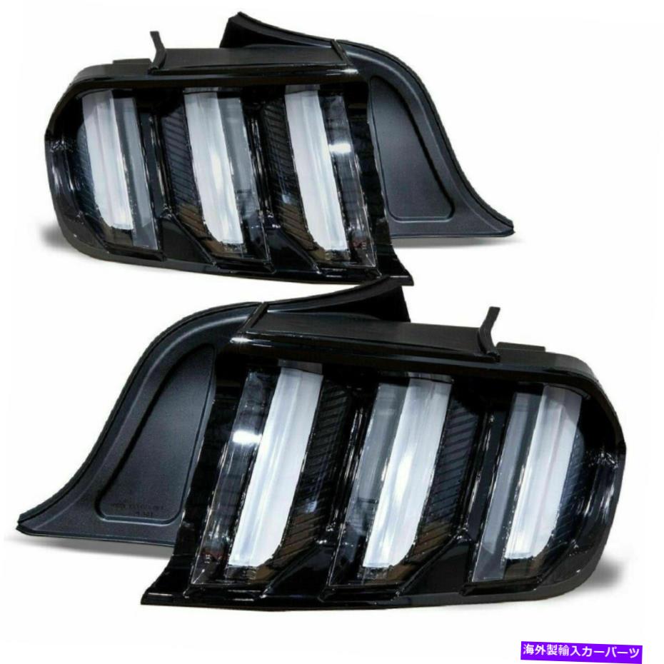 USテールライト ユーロスタイル左右の黒クリア全LED順次信号テールライト EURO STYLE LEFT & RIGHT BLACK CLEAR FULL LED SEQUENTIAL SIGNAL TAIL LIGHTS【並行輸入品】