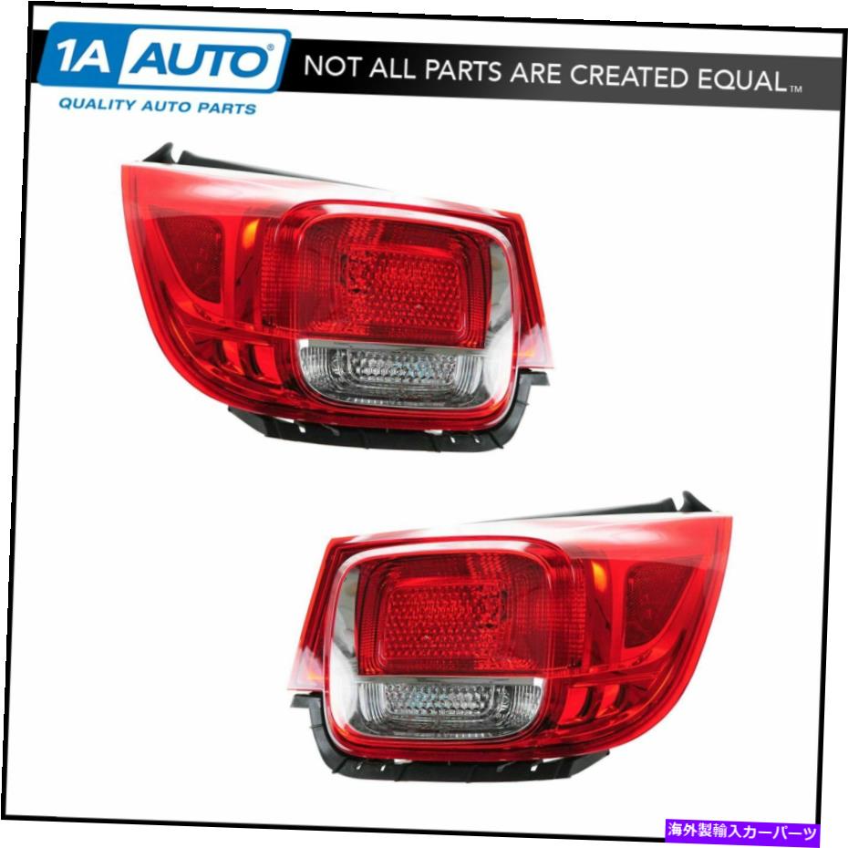 USテールライト Taillights外側ランプハウジングドライバー＆旅客ペア2013 Malibu LS LT Taillights Outer Lamp Housing Driver & Passenger Pair Set for 2013 Malibu LS LT【並行輸入品】