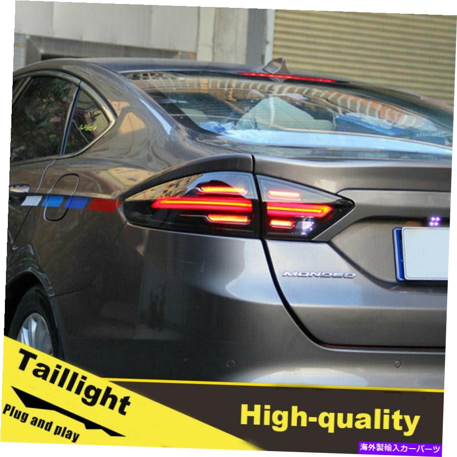 USテールライト 13-16フォードフュージョンブラック1セット用のLEDターン信号Taillightアセンブリ。 13-16 LED turn signal taillights assembly for Ford fusion black one set.【並行輸入品】