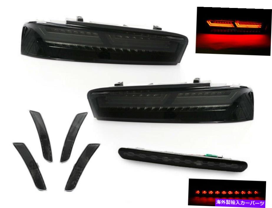 USテールライト 7ピースの煙コンボ連循環LEDテール+ 3rdブレーキ+サイドマーカーライト16~18カマロ 7PC Smoke COMBO Sequential LED Tail+3rd Brake+Side Marker Light For 16-18 Camaro【並行輸入品】