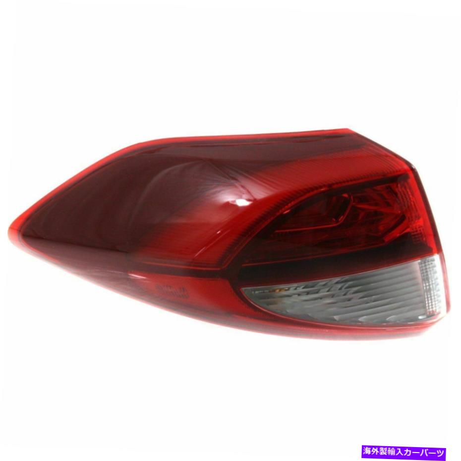 USテールライト 2016-2017 Hyundai TucsonのためのLEDテールライト左外側クリア/レンズW /電球 LED Tail Light For 2016-2017 Hyundai Tucson Left Outer Clear/Red Lens w/ Bulbs【並行輸入品】