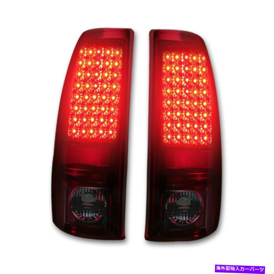 USテールライト 1999年から2007年のChevy Silvo＆GMCシエラスモークLEDテールライト264173BK Recon For 1999-2007 Chevy Silvo & GMC Sierra SMOKED LED Tail Lights 264173BK【並行輸入品】