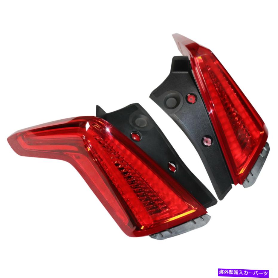 USテールライト 後の左右のLEDテールライトブレーキライトフィット2017-21キャデラックXT5 4ドア Rear Left & Right LED Tail Lights Brake Lights Fits 2017-21 Cadillac XT5 4-door【並行輸入品】