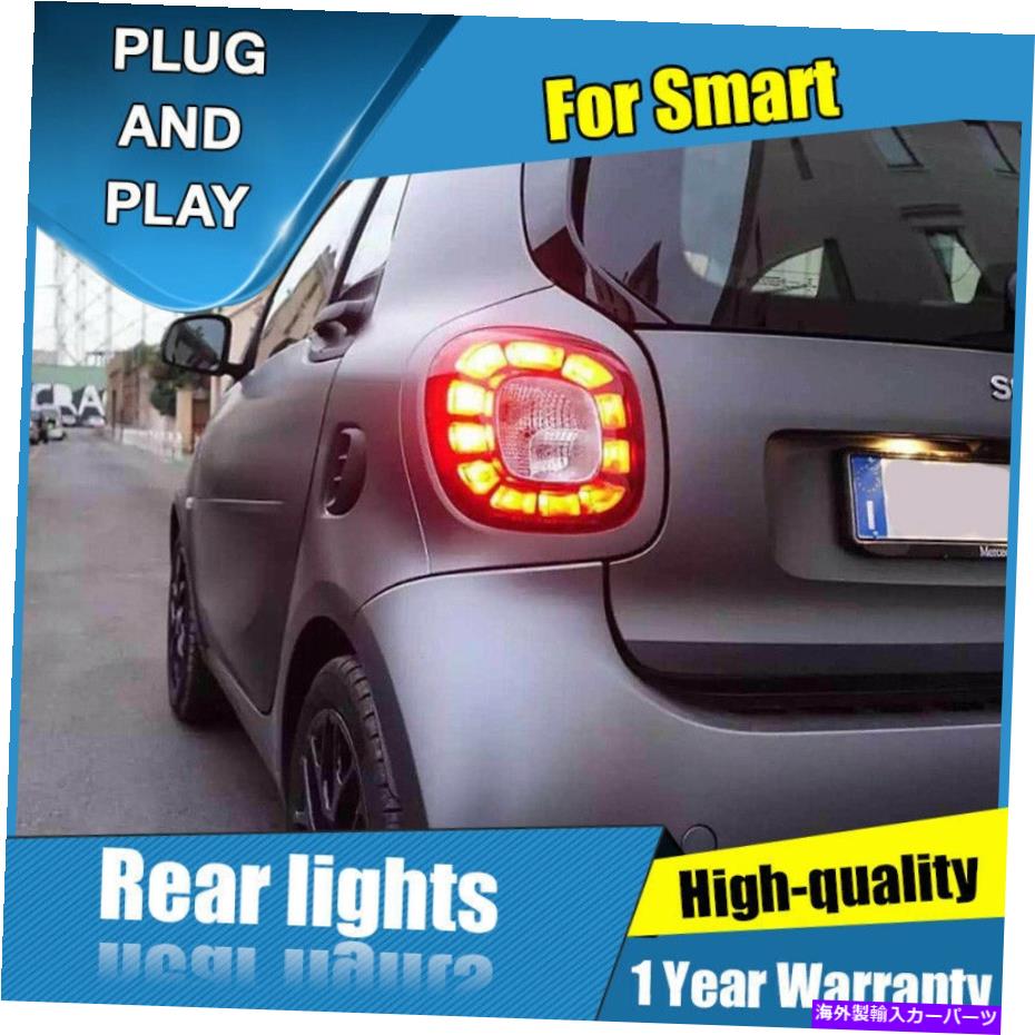 USテールライト メルセデスベンツスマート2016-2019赤いLEDリアライトアセンブリのためのLEDテールランプ LED Tail Lamps For Mercedes-Benz Smart 2016-2019 Red LED Rear Lights Assembly【並行輸入品】