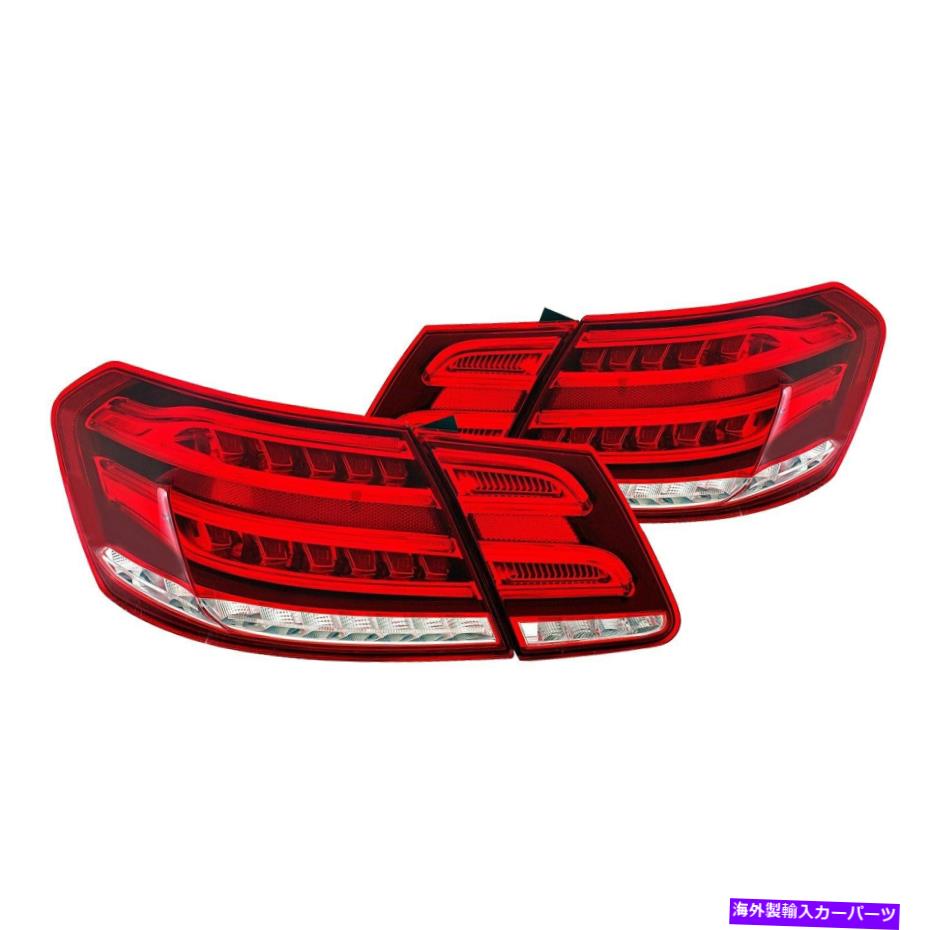 USテールライト メルセデスベンツE63 AMG 2010-2013 CGクローム/赤い繊維光学LEDテールライト For Mercedes-Benz E63 AMG 2010-2013 CG Chrome/Red Fiber Optic LED Tail Lights【並行輸入品】