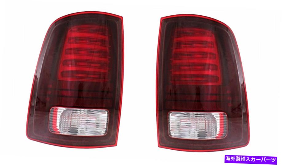 USテールライト フィット13-17ラムピックアップ左右セットテールランプASSM LEDタイプW / Oクロムトリム Fits 13-17 RAM PICKUP LEFT & RIGHT SET TAIL LAMP ASSMS LED TYPE W/O CHROME TRIM【並行輸入品】