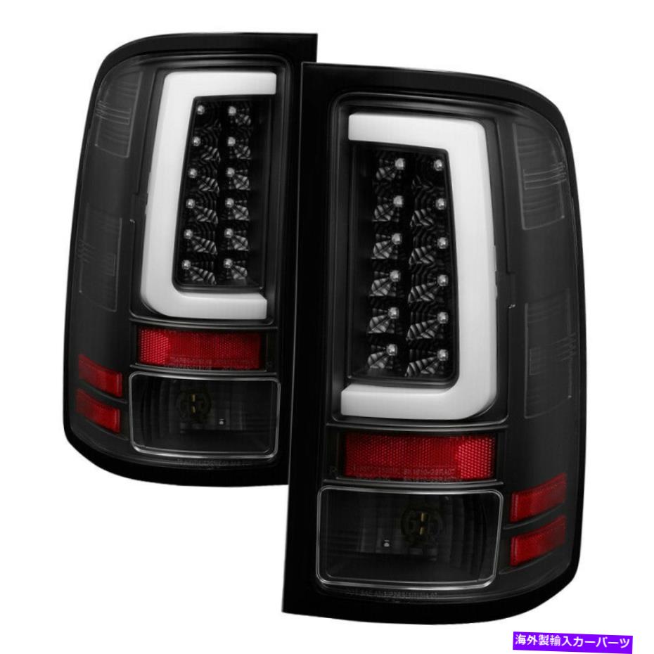 USテールライト 07-13 GMC Sierra 1500 V2ライトバーLEDテールライト - ブラック(ALT-YD-GS)のスパイダー Spyder for 07-13 GMC Sierra 1500 V2 Light Bar LED Tail Lights - Black (ALT-YD-GS【並行輸入品】|Us Custom Parts Shop USDM