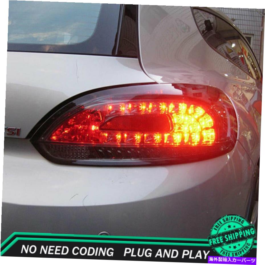 USテールライト 新しいVW Scirocco LED Taillights 2009-2014ダークLEDリアランプ品質 New For VW Scirocco LED Taillights 2009-2014 Dark LED Rear Lamps Quality【並行輸入品】