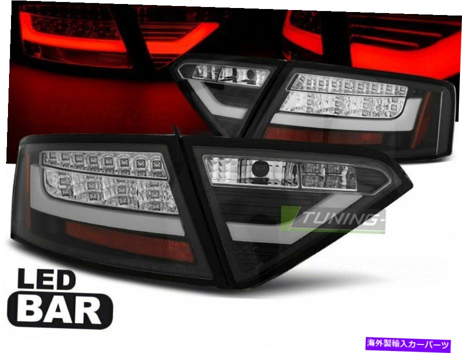 USテールライト Audi A5 07-11クーペブラックCA LDAUE1 Xino CAのためのLTI LEDテールライト LTI LED Tail Lights for AUDI A5 07-11 COUPE Black CA LDAUE1 XINO CA【並行輸入品】