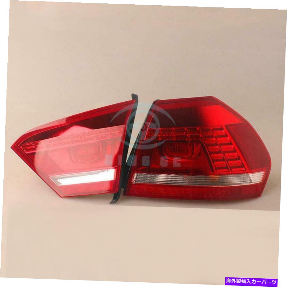 USテールライト VW Passat V6 B7 2011- 2014 LEDテールランプTaillights赤い色 For VW Passat V6 B7 2011- 2014 LED Tail Lamp Taillights Red Color【並行輸入品】