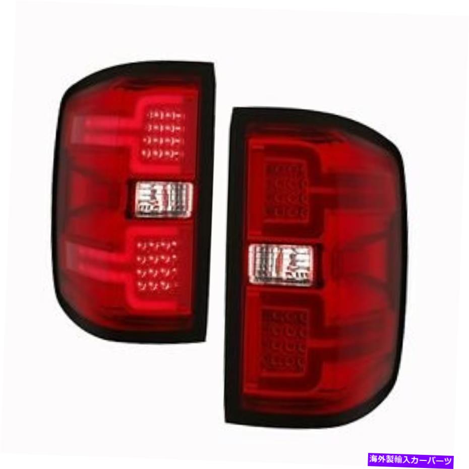 USテールライト AnzoテールライトLED 14-17シボーシルバードーの赤い順次信号＃311292 Anzo Tail Lights LED Red Sequential Signal For 14-17 Chevy Silverado #311292【並行輸入品】
