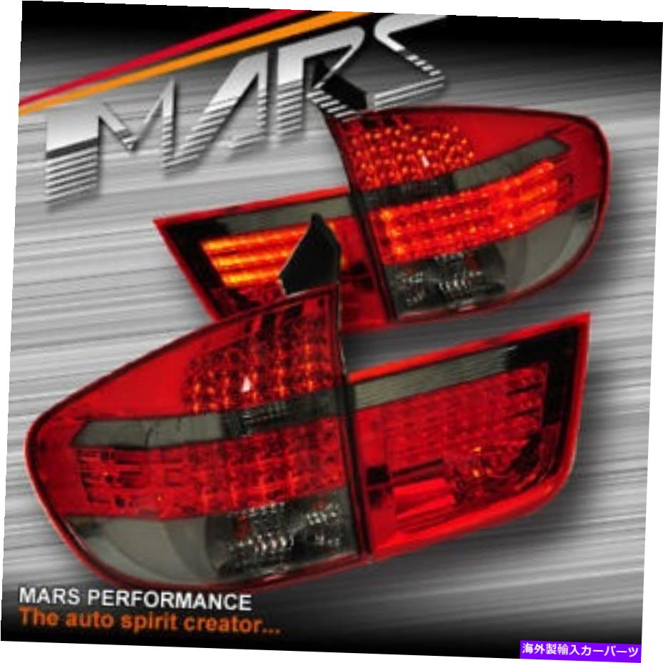USテールライト BMW x5 E70 PRE LCI 07-10 30D 35D 40D 48I＆Mテックのための燻製赤LEDテールライト Smoked Red LED Tail Lights for BMW X5 E70 Pre LCI 07-10 30d 35d 40d 48i & M Tech【並行輸入品】