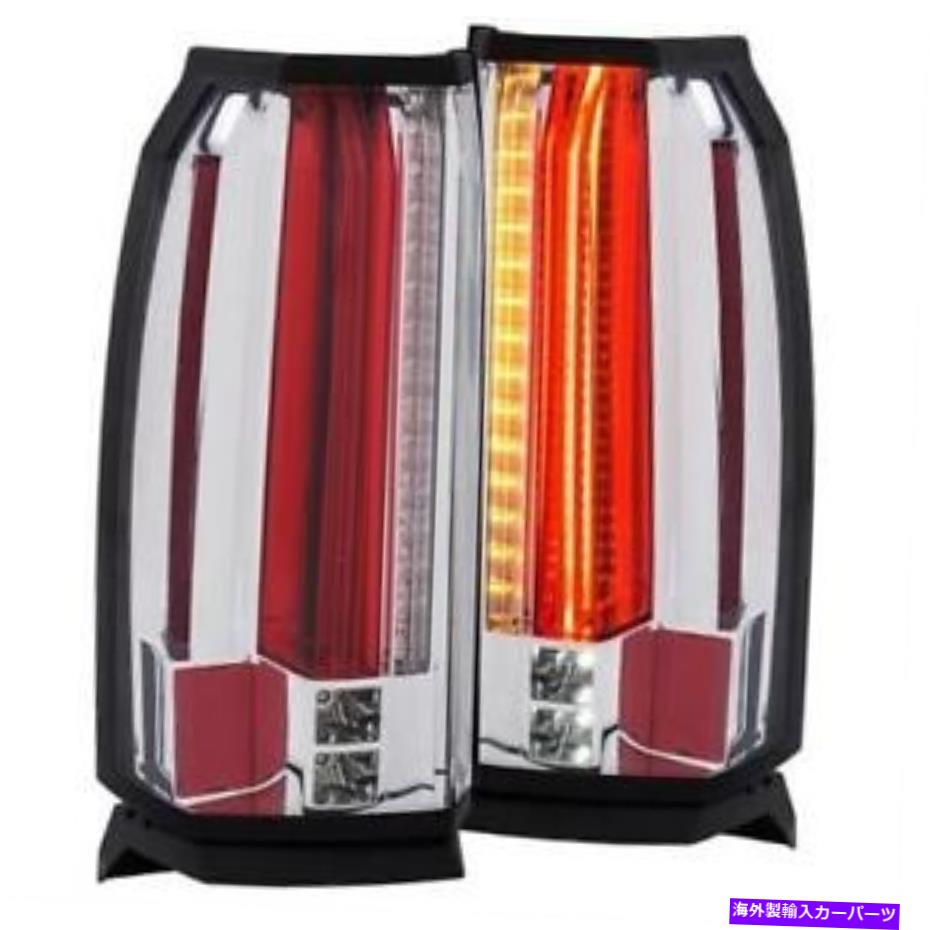 USテールライト Anzo LED Taillights Chromeは2015-2017 GMC Yukonです ANZO LED Taillights Chrome For 2015-2017 GMC YUKON【並行輸入品】