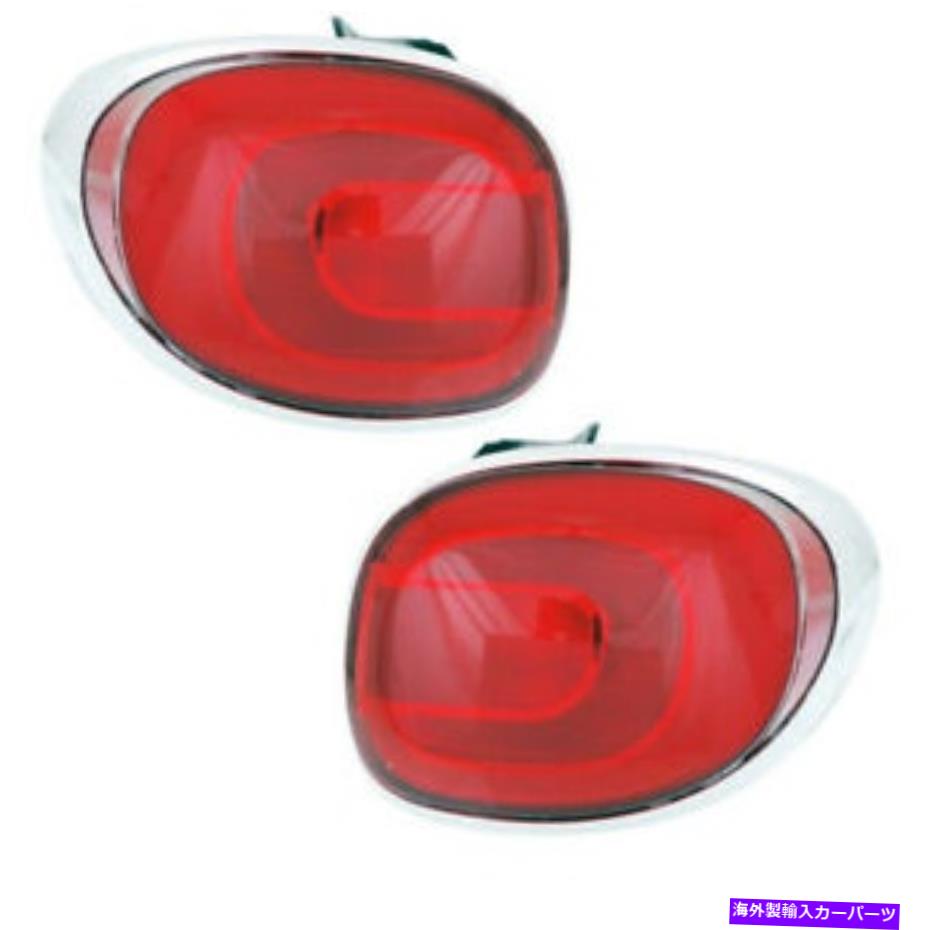 USテールライト 14-18 500Lハッチバック4ドアTaillight Taillampリアブレーキライトランプセットペア 14-18 500L Hatchback 4-Door Taillight Taillamp Rear Brake Light Lamp Set Pair【並行輸入品】