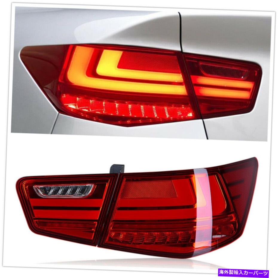 USテールライト Kia Forte 2010-2013テールランプ用のLEDダイナミックターン信号リアライトアセンブリ LED Dynamic Turn Signal Rear Lights Assembly For Kia Forte 2010-2013 Tail Lamps【並行輸入品】