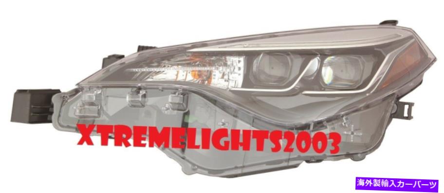 USテールライト トヨタカローラ2017-2018左ドライバーSE XLE XSE LEDヘッドライトヘッドランプライト TOYOTA COROLLA 2017-2018 LEFT DRIVER SE XLE XSE LED HEADLIGHT HEAD LAMP LIGHT【並行輸入品】
