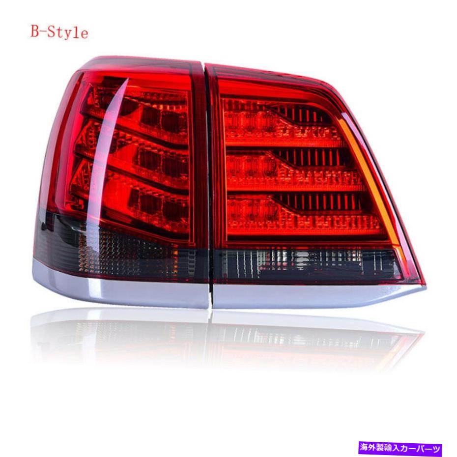 USテールライト テールライトLEDレッドレンズリア交換アセンブリランプトヨタランドクルーザー Tail lights LED Red Lens Rear Replacment Assembly Lamp For Toyota Land Cruiser【並行輸入品】