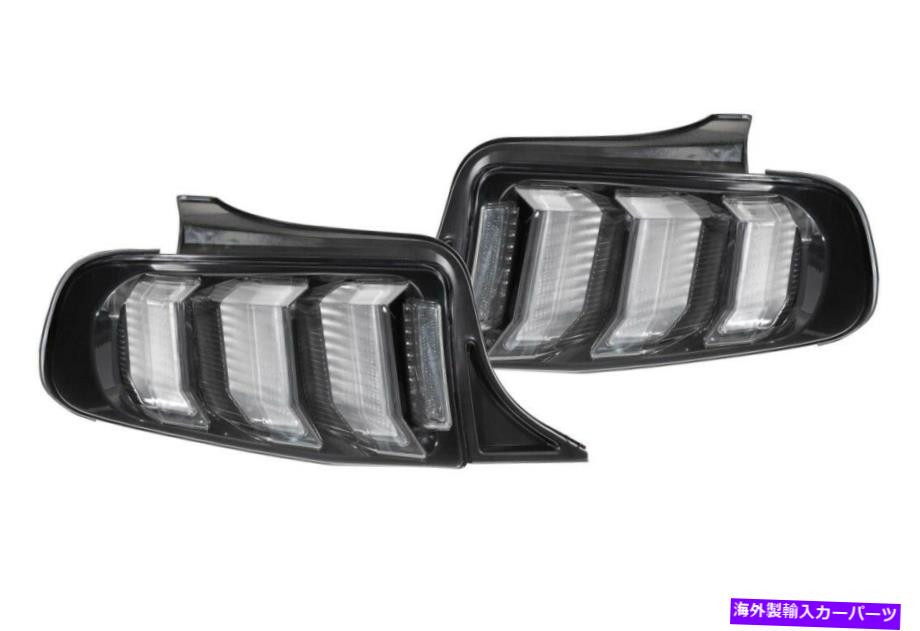 USテールライト 2013 2014マスタング森本XBスモークユーロテールライトペア 2013 2014 Mustang Morimoto XB Smoked Euro Tail Lights Pair IN STOCK NEW【並行輸入品】