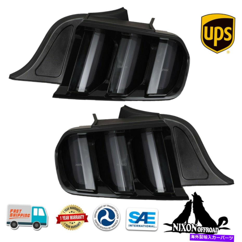 USテールライト 2015-2020フォードマスタングLEDテールライトシーダーライトシグナルシグナルスモークレンズ for 2015-2020 Ford Mustang LED Tail Lights Sequential Turn Signals Smoke Lens【並行輸入品】｜Us Custom Parts Shop USDM